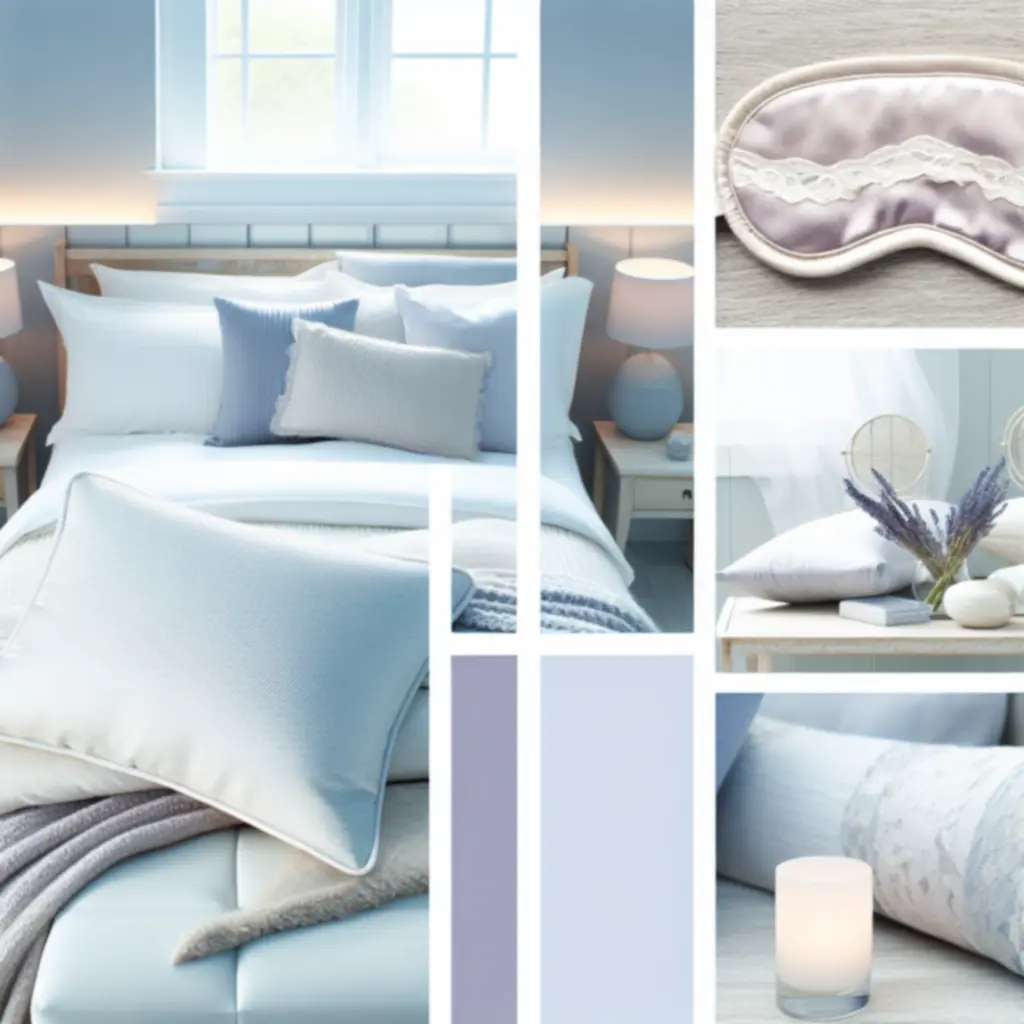 Spokojna scena wieczorna z akcesoriami do snu SleepNexo